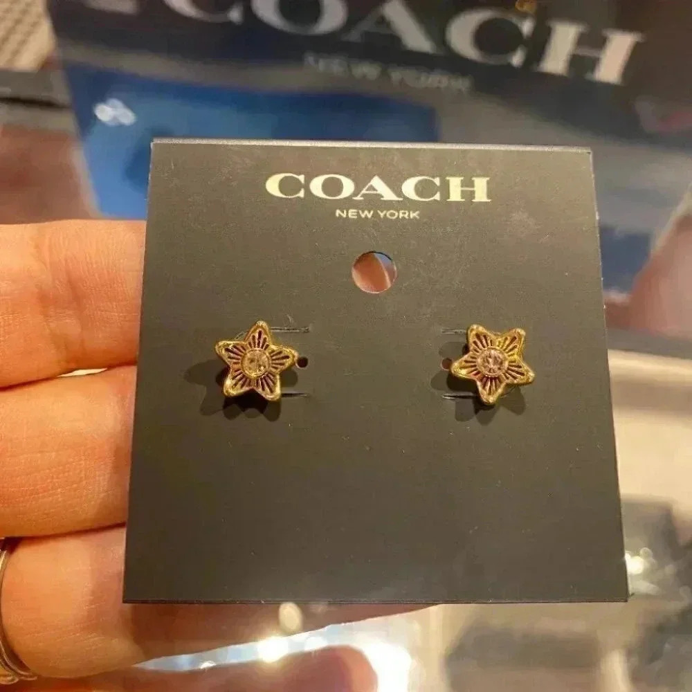 Five-pointed star Earrings - Picture 2 of 5